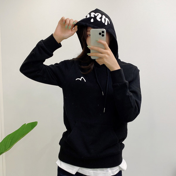 企划 EVISU Hills Logo Basic Hood T恤衫_ET5UTS911_BK