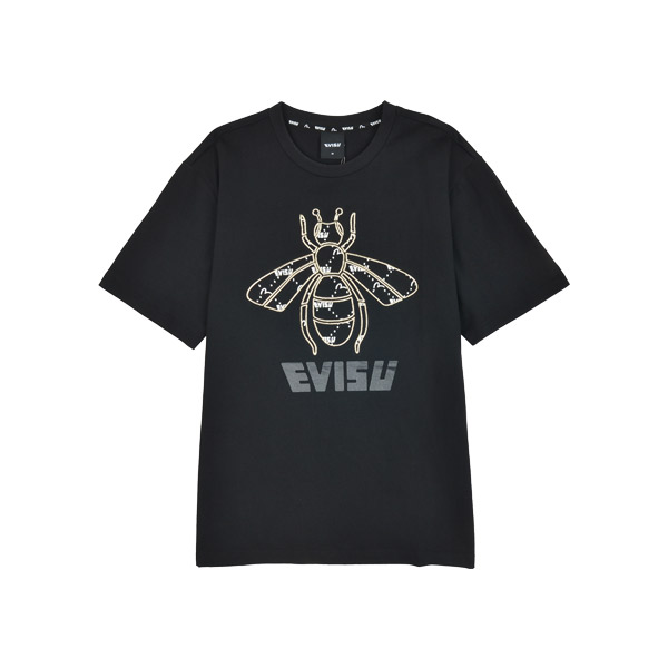 Bee Embroidery 长短袖T恤衫_EU2UTS702_BK
