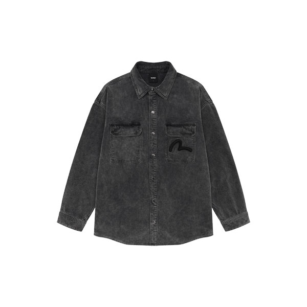 灯芯绒宽松款衬衫_EX3MSH901_GR