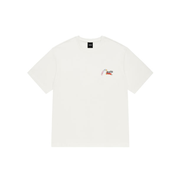 多色、浅色、裸色、白色和白色 T 恤_EY2UTS934_WH