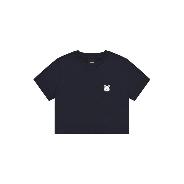 泡泡字熊短袖七分裤T恤_EY2FTS951_NA