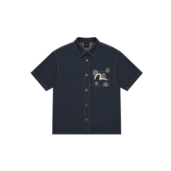 口袋刺绣牛仔色衬衫_EY1MSH901_ID