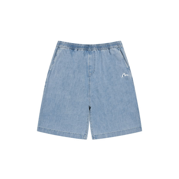 松紧带牛仔色短裤_EY1UDH904_LD